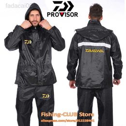 Fishing Accessories New Summer Fishing Suits Motorcycle Raincoat Waterproof Windbreaker for Men Outdoor Rain Coat Pants Set Spring Hiking Rainwear HKD230706