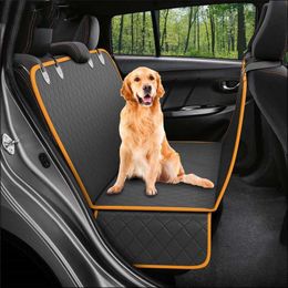 Dog Car Seat Carrier Cover Rear Back Blanket Nonslip Cushion Mat for Dogs Folding Blankets Pet Products HKD230706