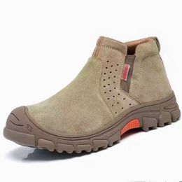 Safety shoes Anti-smash, anti-puncture, high quality flying fabric upper, wear-resistant mesh cloth inner, wear-resistant rubber sole, Sizes: 36-46,YD-185
