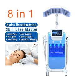 8 IN 1 Microdermabrasion Machine PDT Treatment Pigments Removal Hydra Dermabrasion Skin Deep Care Facial Rejuvenation SPA Beauty Equipment