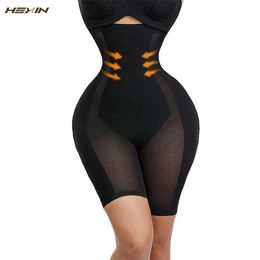 HEXIN Women High Waist Body Shaper Panties Tummy Control Butt Lifter Body Slimming Shapewear Girdle Underwear Waist Trainer Y20070305q