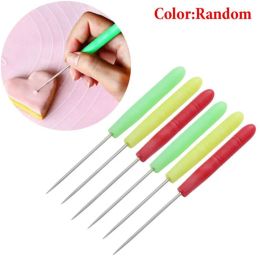 L0413 Metal Cake Decorating Kit: Durable Sugar Tester, Frosting & Sugars Stir Needle, Biscuit/Icing Moulds, Scriber & Pins - Ideal for