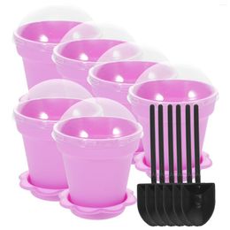 Gift Wrap 1 Set Of Household Cake Cups Ice Cream Sundae Fruit Home Supplies (Purple)