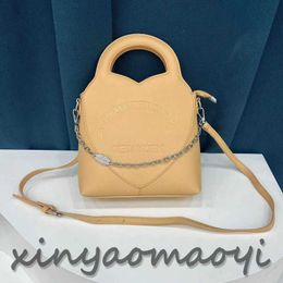 PU Leather Handbag Women's Brand Designer Shoulder Bag Luxury Fashion Tote Bag brand Letter Tiffany New York Messenger Bag Mini purse orange-yellow