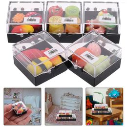 Gift Wrap Simulation Donut House Food Model Fake Sushi Kitchen Decor Accessories Mini Foods
