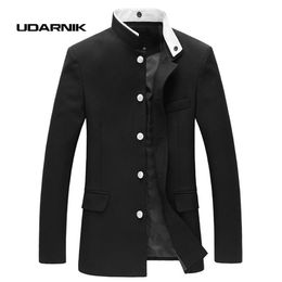 Whole-Men Black Slim Tunic Jacket Single Breasted Blazer Japanese School Uniform Gakuran College Coat New 047-4842214u