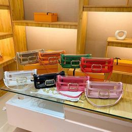 Jelly Shoulder Bag Crossbody Designer Bags For Women PVC Transparent Messenger Bag Summer Chain Purse Handbags Lady Designers Tote Bag 230601