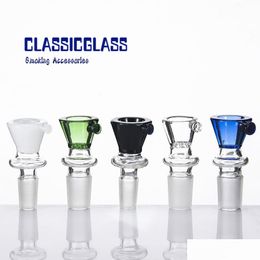 Smoking Pipes Glass Bowl Sn Smoke Connection Colors 10Mm 14Mm 18Mm Female Male Water Pipe Oil Rig Bubbler Bong Drop Delivery Home Ga Dhov7