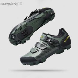 Cycling Footwear Santic New Cycling Shoes Men Women Mtb Lock Shoes Professional Mountain Bike Shoes Bicycle Sneaker Triathlon Sapatilha Ciclismo HKD230706