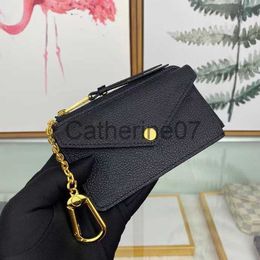 Key Rings Fashion Keychains CARD HOLDER RECTO VERSO Womens Mini Zippy Wallet Coin Purse Bag Belt Charm Key Pouch Pochette Accessoires 69431 LPO05 J230706