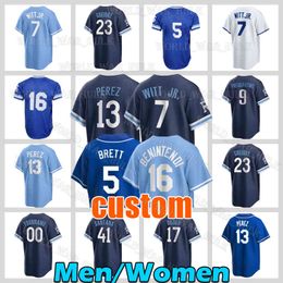 7 Bobby Witt Jr. Trikot 13 Salvador Perez Baseball 16 Bo Jackson 9 Vinnie Pasquantino George Brett Zack Greinke Kansases City Matt Beaty Nate Eaton Royals Jose Cuas 2023