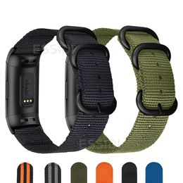 Replaceable nylon strap for Fitbit Charge 5 4 3 2 Fitbit Charge 3 4 strap Accessories