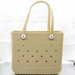 Bogg Bag Xl Beach Bag Solid Punched Organiser Basket Summer Water Park Handbags Large Women's Stock Gifts 7669 Bogg Bag 8251 8799 6043