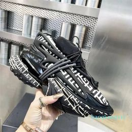 Designer Space capsule dad shoes women's winter thick sole heightening black casual sneakers