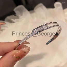 Men's Shorts Bangle Bracelet For Women Designer Jewlery Luxury Fashion Silver Plated Star Wedding Gift x0706