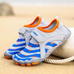 Hiking Footwear Kids Water Sport Shoes Swimming Soft Breathable Diving Upstream Aqua Shoe Boy Girl Quick-Dry Non Slip Seaside Wading Size 26-38 HKD230706
