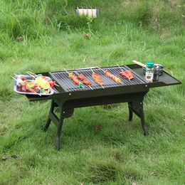 BBQ Grills Folding 24 Person Metal Camping Barbecue Stove 230706