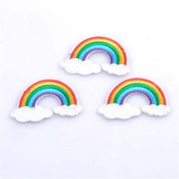 Patch DIY Rainbow Patches For Kids Clothes Iron-on Embroidered Patch Motif Applique262q