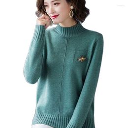 Women's Sweaters Semi-Miss Gao Ling Loose Sweater 2023 Fall And Winter Outer Wear Fashion Western Style Shirt Thickening Tide