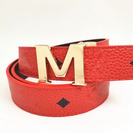 belts for men designer belts women belt 3.5cm width brand business M buckle 6 Colours printing casual belt for woman and man classes high quality womens waistband bb belt