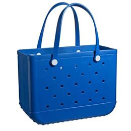 Bogg Bag Xl Beach Bag Solid Punched Organiser Basket Summer Water Park Handbags Large Women's Stock Gifts 7669 Bogg Bag 2403