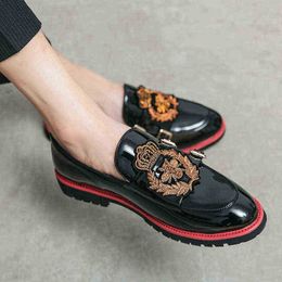 Dres Shoe Leather Cowhide Brand Luxury Men Casual Driving Designer Brown Black Loafer Men Moccasin Italian Wedding Shoe 220723