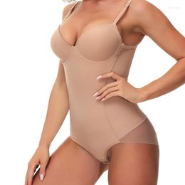 Women's Shapers Women Invisible Bodysuit Underwear Backless Corset Built In Bra Body Shaper Soft Full Shapewear Compression Camisole Top