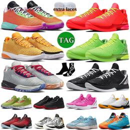 2023 Designer Mamba 6 20 xx Basketballschuhe Protro Bruce Lee Was wäre, wenn Lakers Tucker ich verspreche alle Stars Weihnachten South Beast Men Trainer Sneakers Größe 46