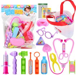 Tools Workshop Kids Pretend Play Toys Simulation Doctor Hospital Kit Set Role Game Educational Learing Gifts for Children Girls 230705