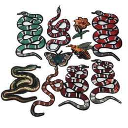 1 piece of embroidered patch sew-on or iron-on snake appliques size as pictures show decorative accessories for dress diy255x