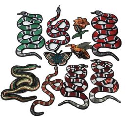 1 piece of embroidered patch sew-on or iron-on snake appliques size as pictures show decorative accessories for dress diy261x