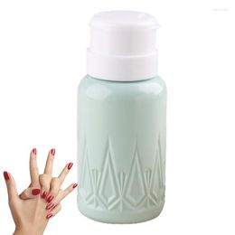 Storage Bottles Pump Bottle Dispenser Empty Press Type Coordinated Colour Container For Nail Salon Home And Personal