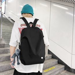lu Simple Nylon tudents Campus Outdoor Bags Teenager Shoolbag Backpack Korean Trend With Backpacks Laptop Bag