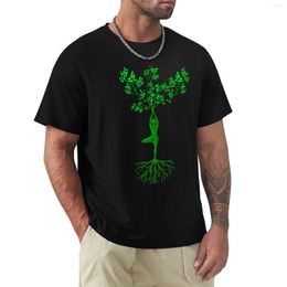 Men's Tank Tops YOGA TREE POSE T-Shirt Custom T Shirt Blouse Aesthetic Clothing Mens Shirts Casual Stylish