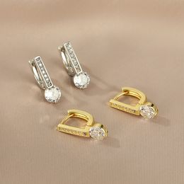 Stud Luxury Personality Zircon Shiny D Letter Earrings Sexy Party Queen Earring Fashion Trendsetter Lady Jewellery Girls Mujer 230706