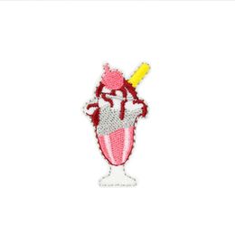 10 PCS Ice-cream Embroidered Patches for Kids Clothing Iron on Transfer Applique Patch for Jeans DIY Sew on Embroidery Badge Stick2437