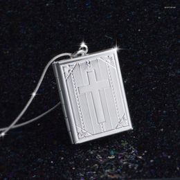 Pendant Necklaces Top Quality Square Po Memory Frame Necklace Women Wedding Engagement Gifts Chain Neck Jewellery Drop