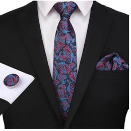 Mens Pink Ties Casual Tie Set Neck Silk High Quality Men Hanky Cufflinks Set Szl0O261U