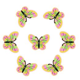 10 pcs Colourful Butterfly patches insect badges for clothing iron embroidered patch applique iron on patches sewing accessories254v