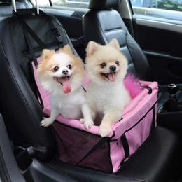 Cover Pet Car Portable Dog Seat Booster with ClipOn Safety Leash Sturdy PVC Tube Frame Breathable Mesh for Small Medium Dogs HKD230706