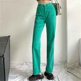 Women's Jeans Ins Hign Waist Candy Color Trousers For Women 2023 Straight Casual Summer Womens Hippie Pants Jean Baggy