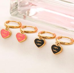 Designer Earrings Stud Gold Plating Stainless Steel Fashion Brand Letters Jewelry Famous Women Wedding Love Gift