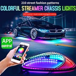 Sign Car Flexible Underglow Strip Light LED Underbody APP Control RGB Neon Lights Dream Colour Auto Decorative Ambient Atmosphere Lamp HKD230706