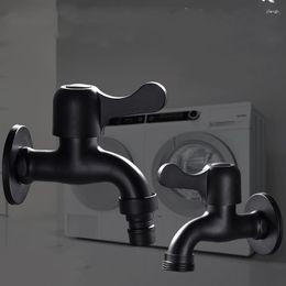 Bathroom Sink Faucets 304 Stainless Steel Black Paint Washing Machine Faucet