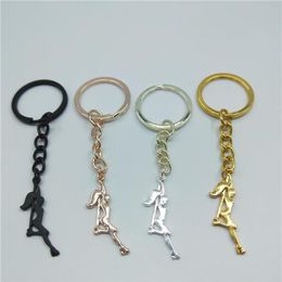 Keychains Trendy Pole Dancer Key Chains Strip Gift For Bachelorette Party Women Keyring Figure Jewellery3195