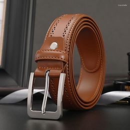 Belts Leather For Men Casual Strap High Quality Fashion Business Work Jeans Designers HQ226