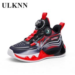 Sneakers Boys Outdoor Basketball Shoes Childrens High Sports Shoes Breathable Cushioning Nonslip Elementary School sneakers 230705
