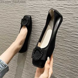 Dress Shoes Plus size 43 44 Women's Ballet Flat Shoes Women's Sweet Bow Tie Women's Soft Sole Round Toe Pump Office Women's Large Size Cushion Z230707