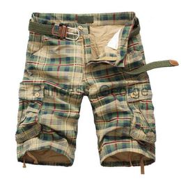 Men's Shorts Men Shorts 2021 Fashion Plaid Beach Shorts Mens Casual Camo Camouflage Short Pants Male Bermuda Cargo Overalls x0706
