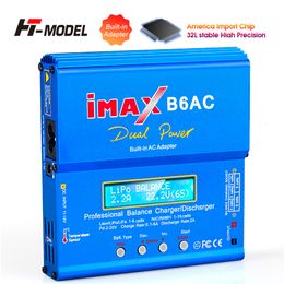 Peças Acessórios HTRC iMAX B6AC 80W 6A Lipo Carregador Balanceador Para Nimh Nicd Lipo LiFe Liion Pb Bateria Display LCD RC Carregador Descarga 230705